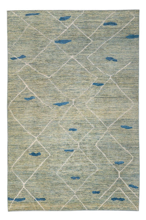 Berber Teppich - 300 x 202 cm - hellgrün