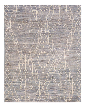 Berber Teppich - 198 x 156 cm - seeblau