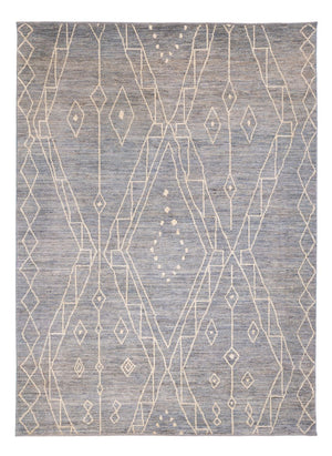 Berber Teppich - 245 x 173 cm - seeblau