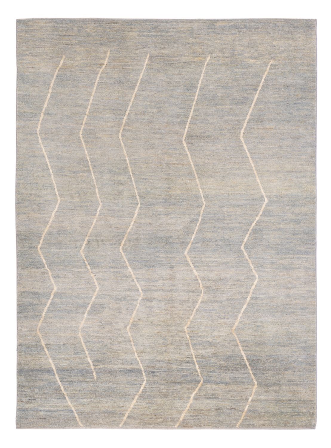Berber Teppich - 204 x 152 cm - hellgrau