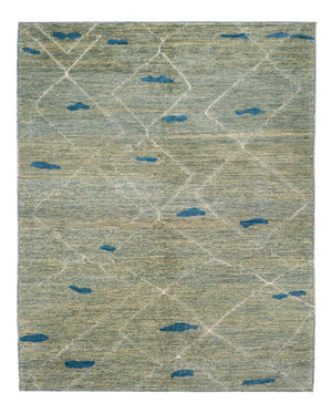 Berber Teppich - 199 x 160 cm - hellgrün