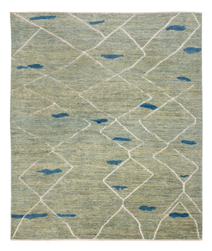 Berber Teppich - 300 x 256 cm - hellgrün