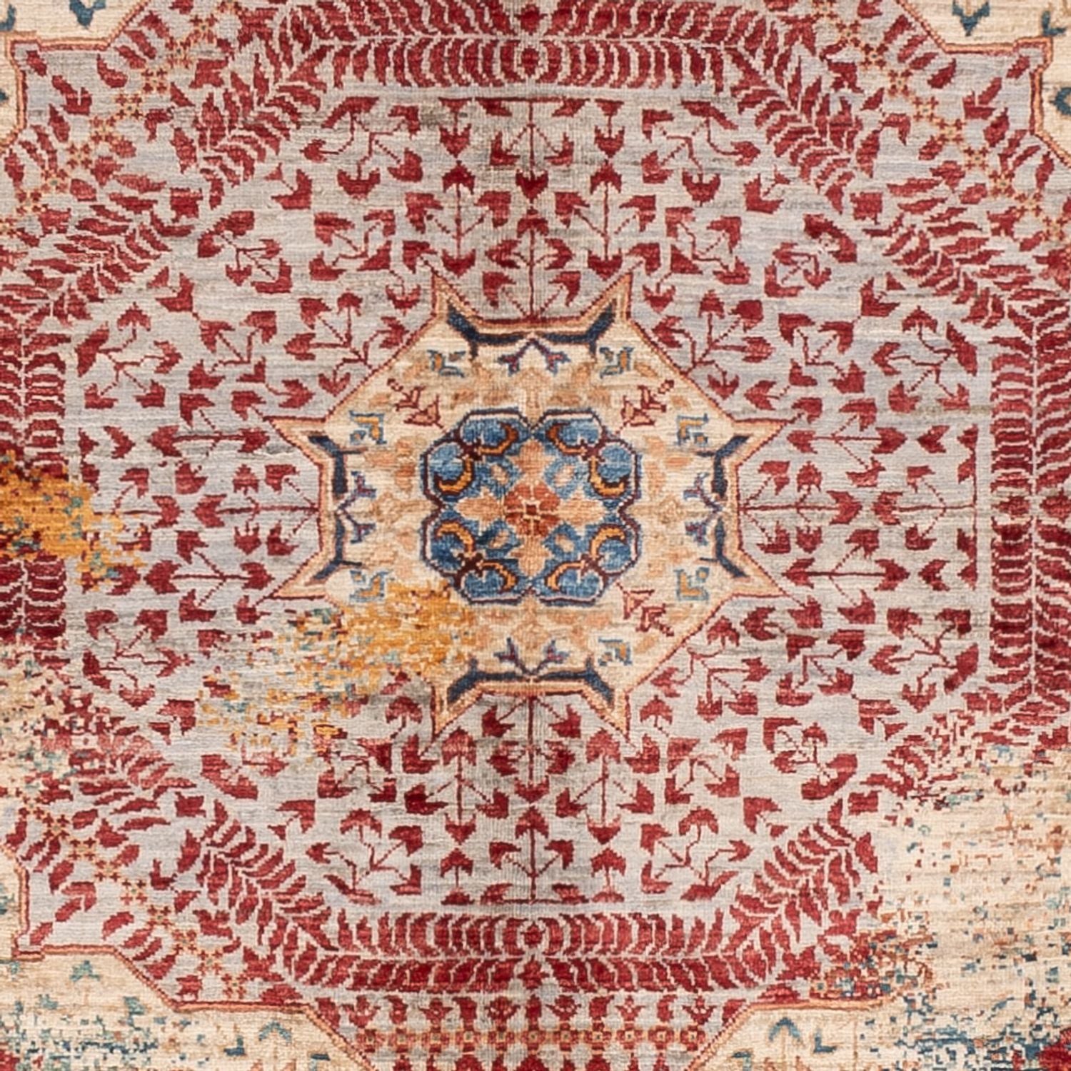 Designer Teppich - 198 x 155 cm - mehrfarbig