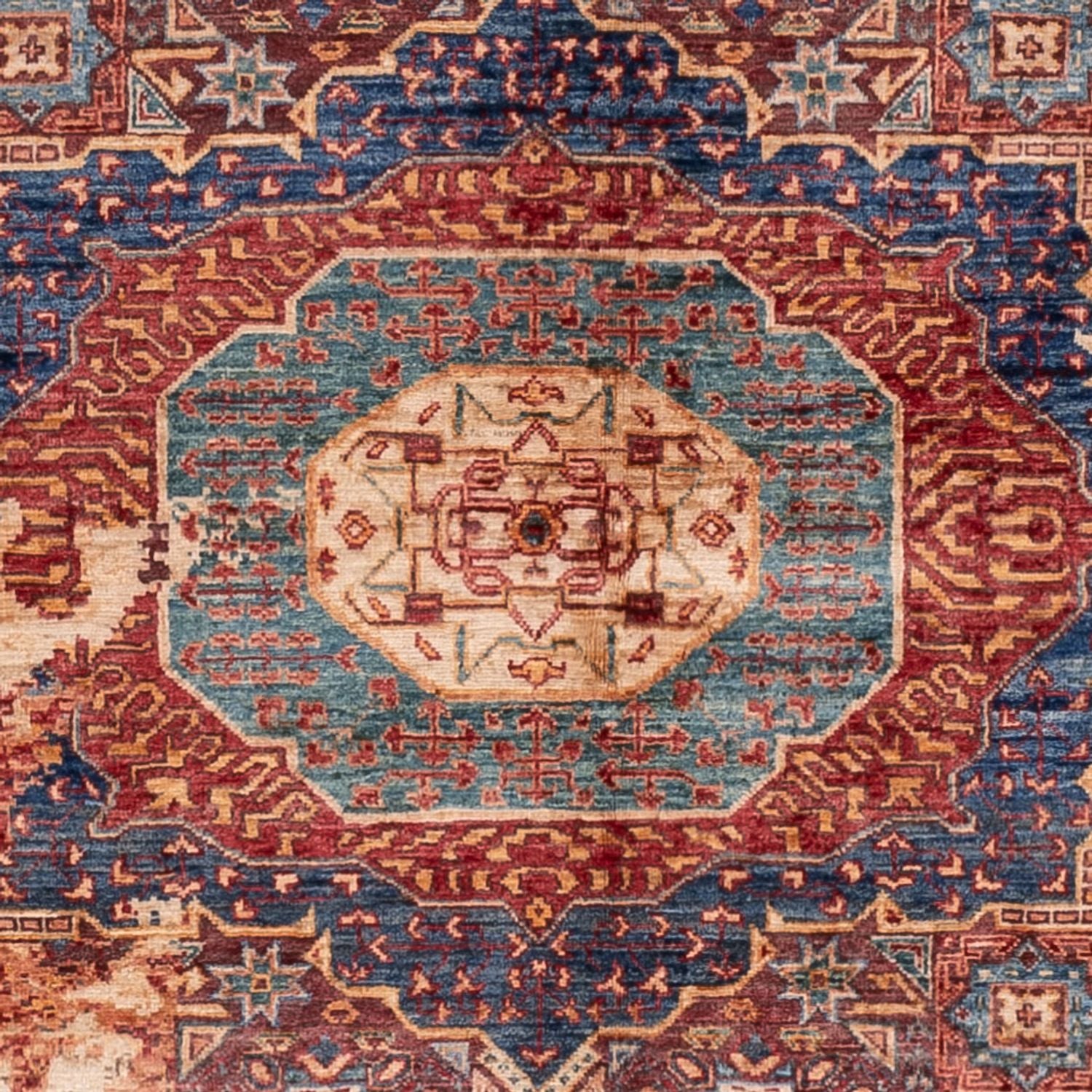 Designer Teppich - 195 x 156 cm - mehrfarbig