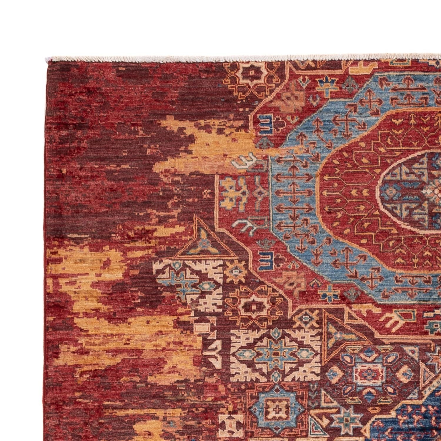 Designer Teppich - 195 x 156 cm - mehrfarbig