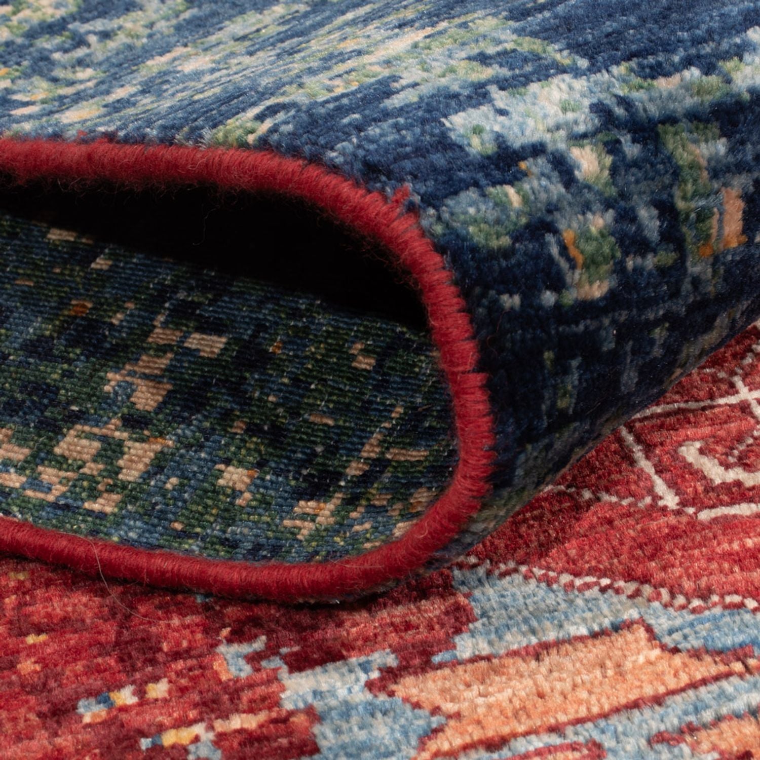 Designer Teppich - 237 x 174 cm - mehrfarbig