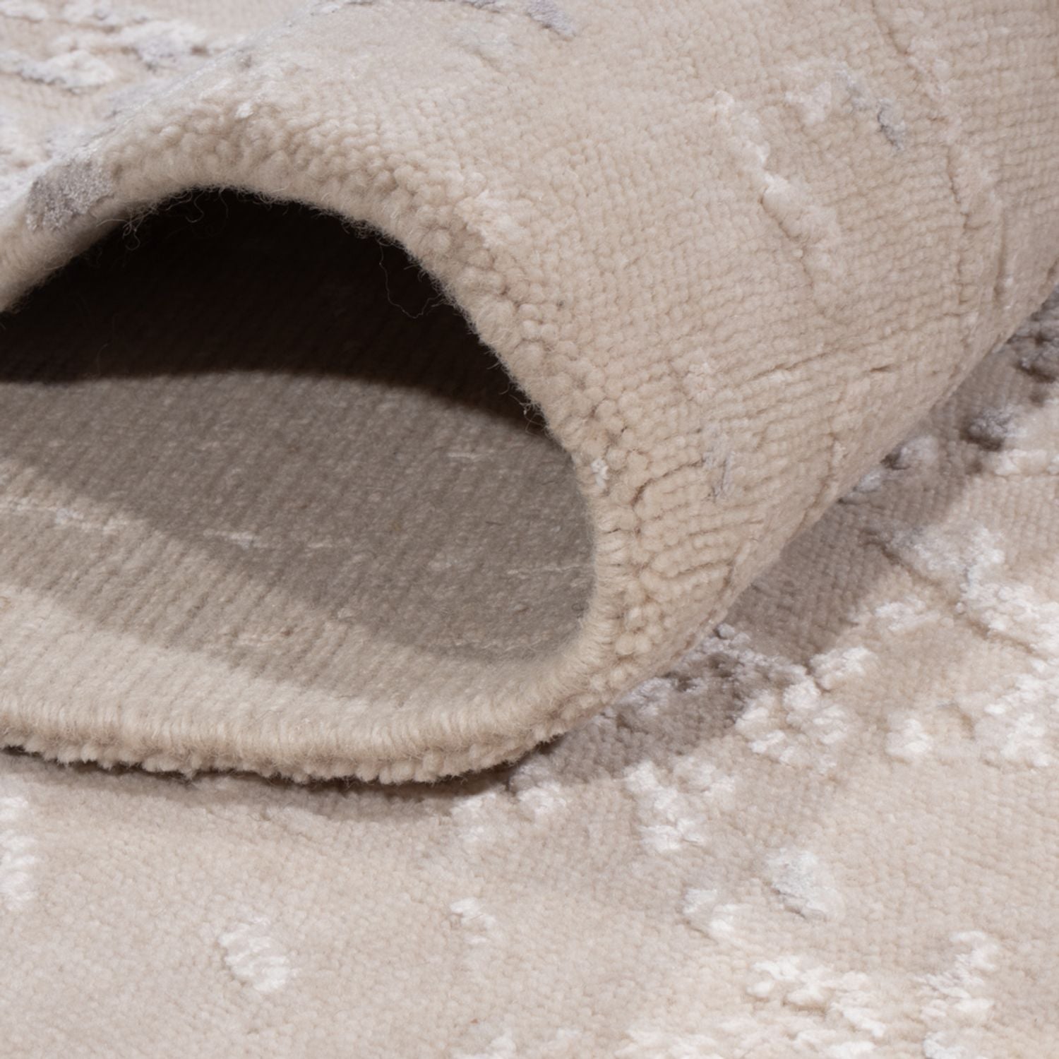 Designer Teppich - 208 x 151 cm - beige