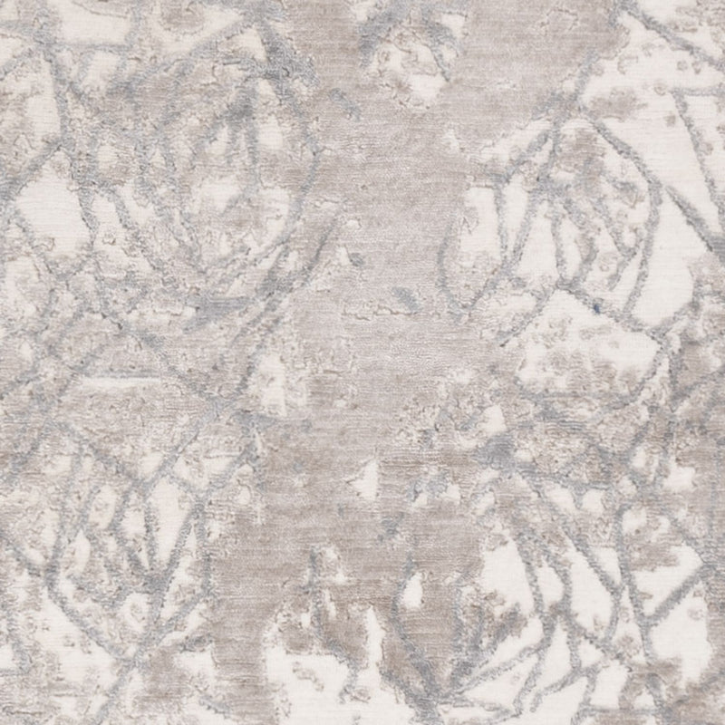 Designer Teppich - 203 x 152 cm - silber