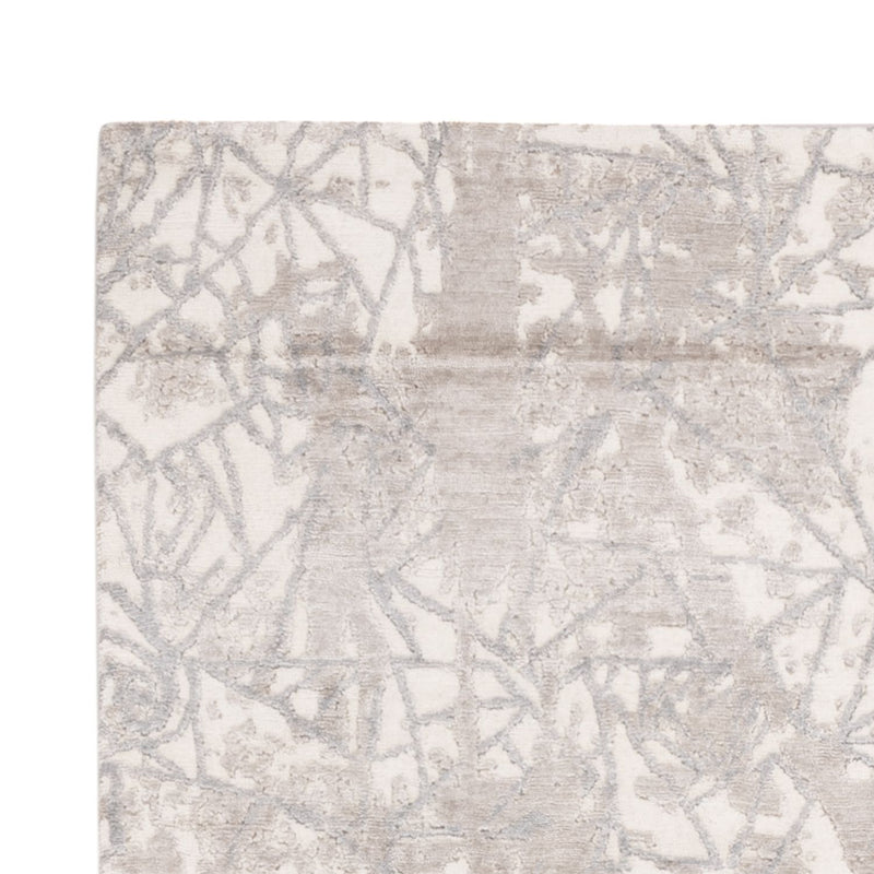 Designer Teppich - 203 x 152 cm - silber