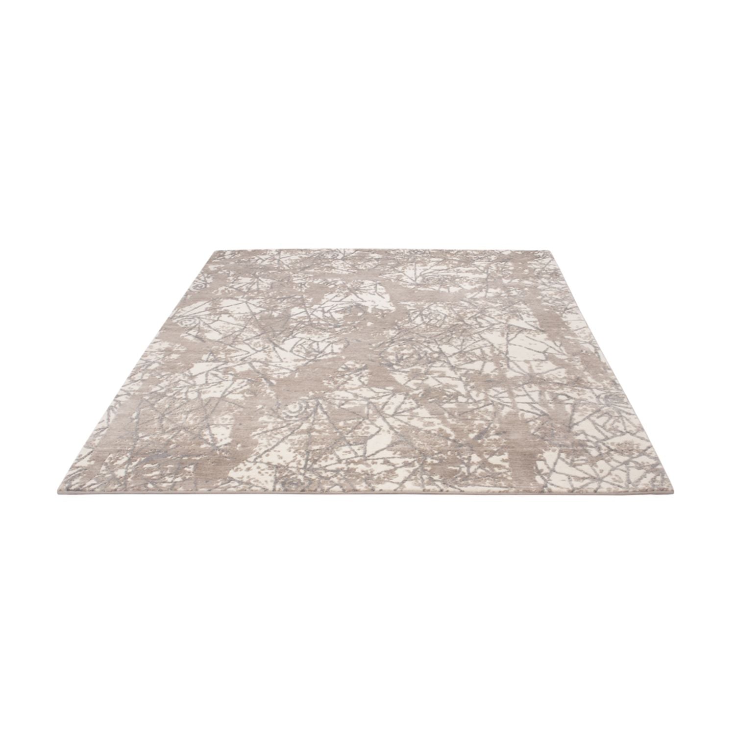 Designer Teppich - 203 x 152 cm - silber