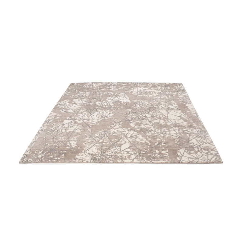 Designer Teppich - 203 x 152 cm - silber