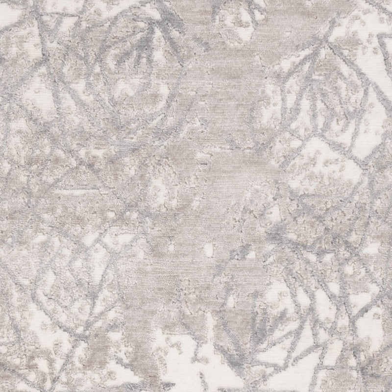 Designer Teppich - 206 x 154 cm - silber