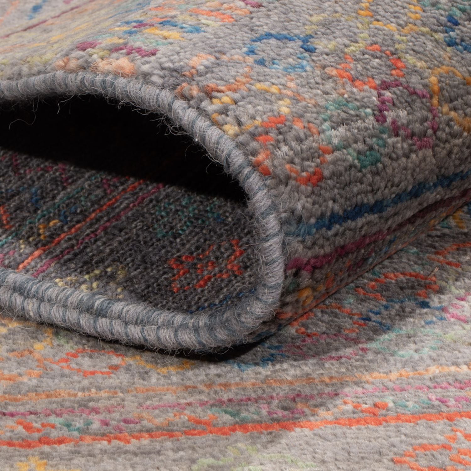 Designer Teppich - 205 x 152 cm - dunkelblau