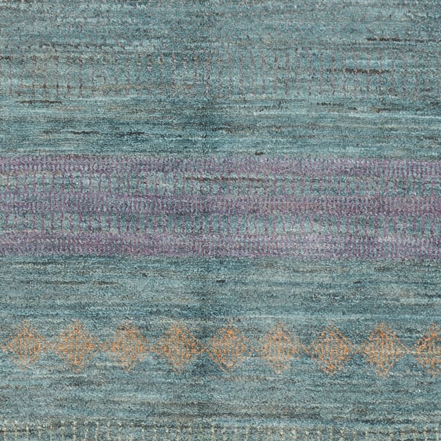 Designer Teppich - 196 x 152 cm - dunkelgrün