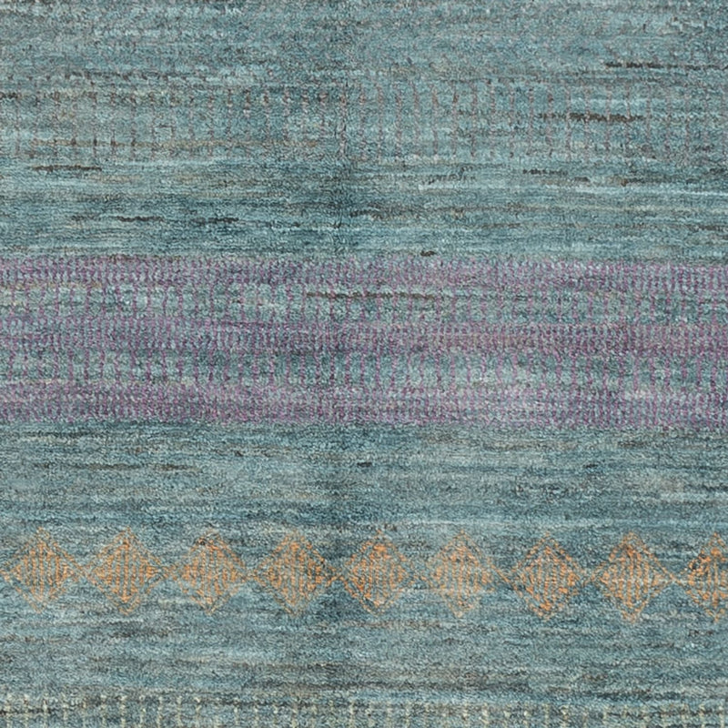 Designer Teppich - 196 x 152 cm - dunkelgrün