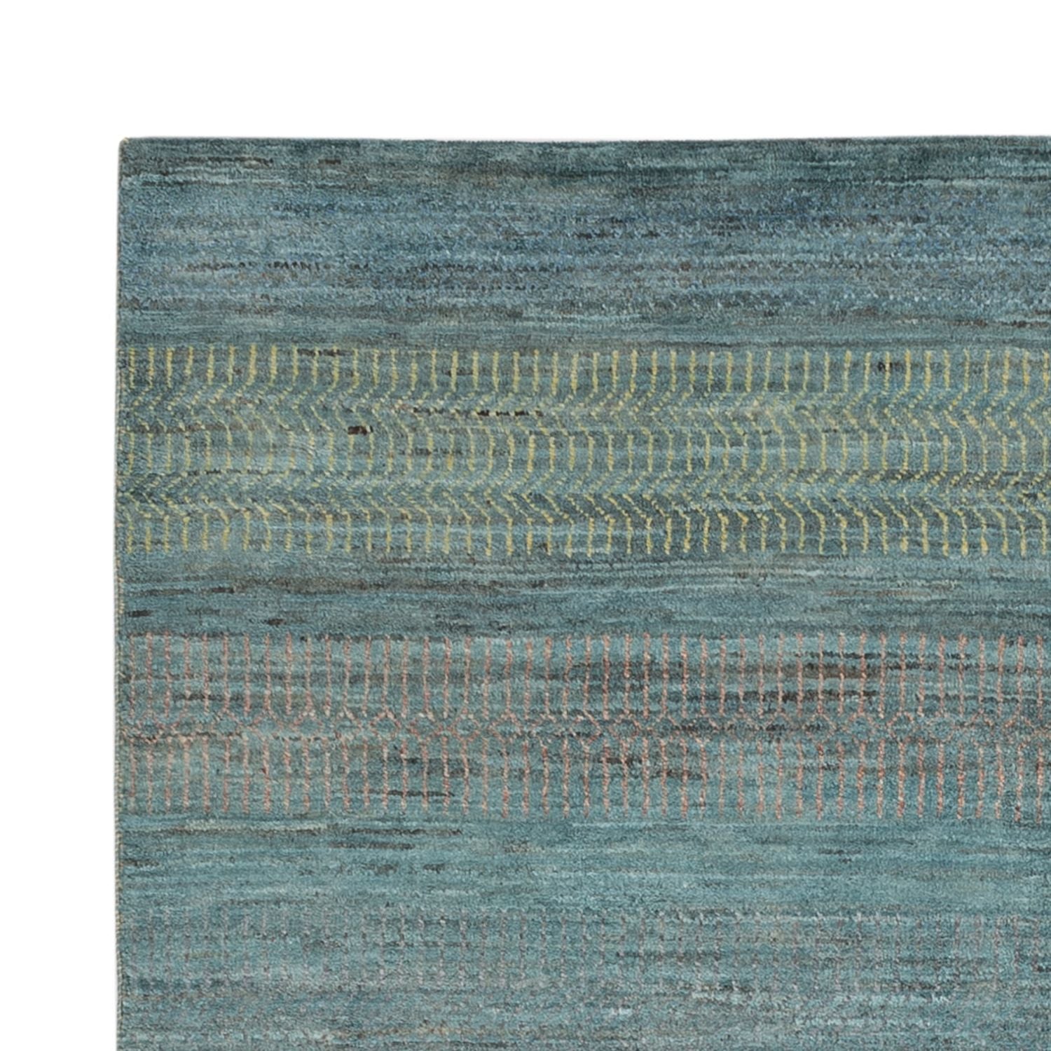 Designer Teppich - 196 x 152 cm - dunkelgrün