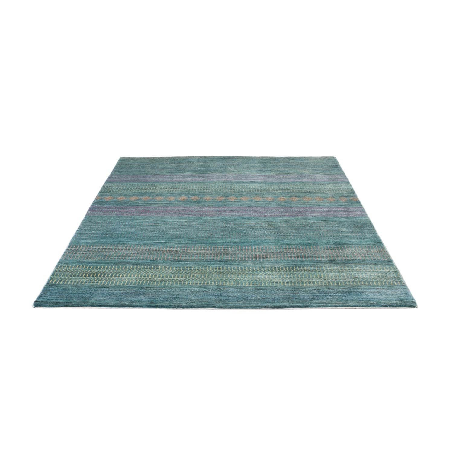 Designer Teppich - 196 x 152 cm - dunkelgrün