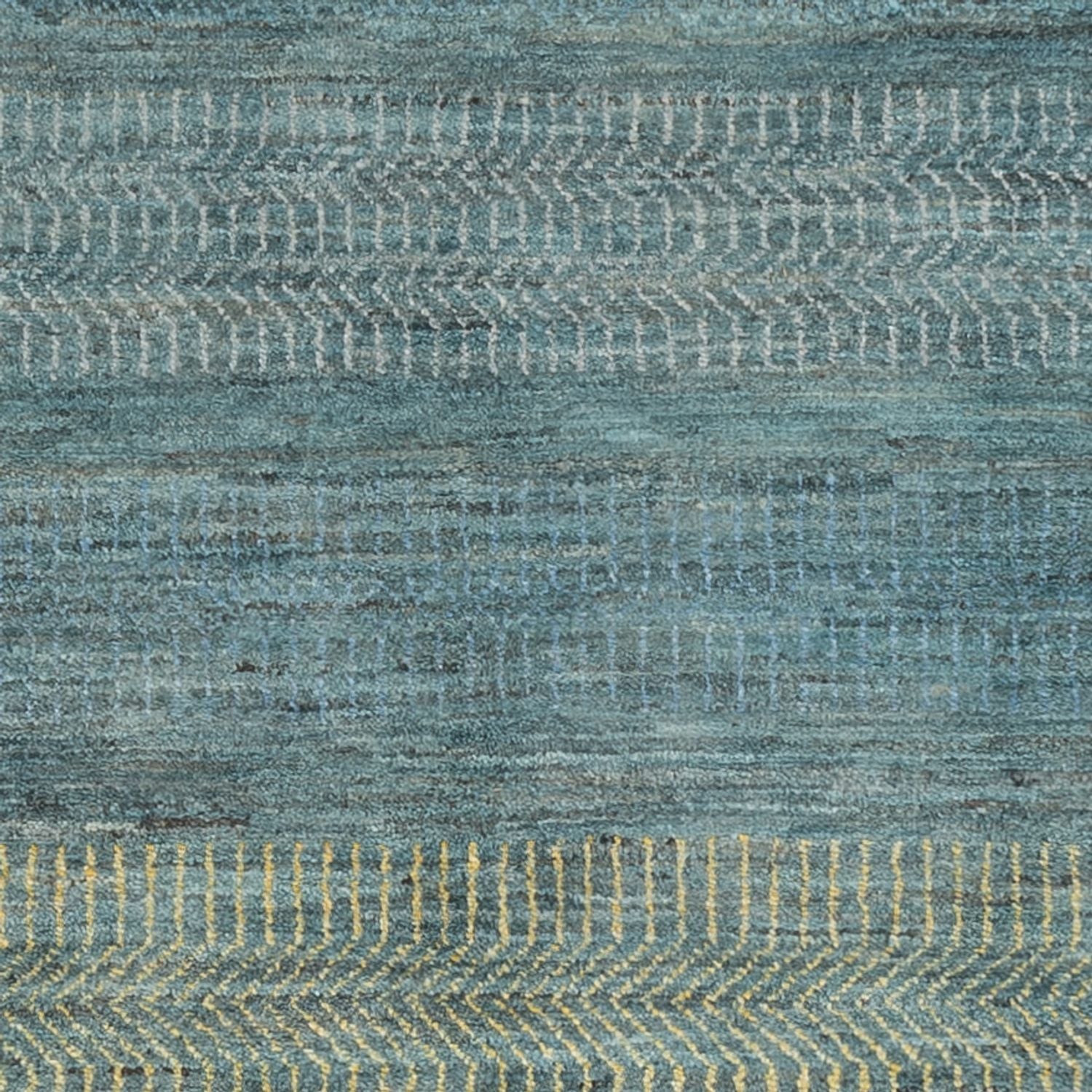 Designer Teppich - 195 x 154 cm - dunkelgrün