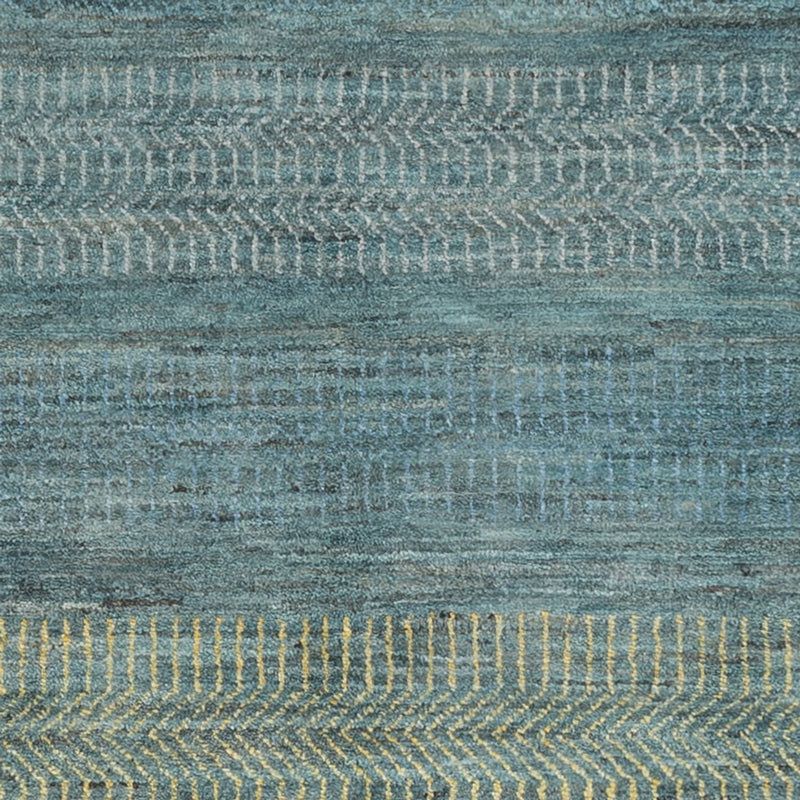 Designer Teppich - 195 x 154 cm - dunkelgrün