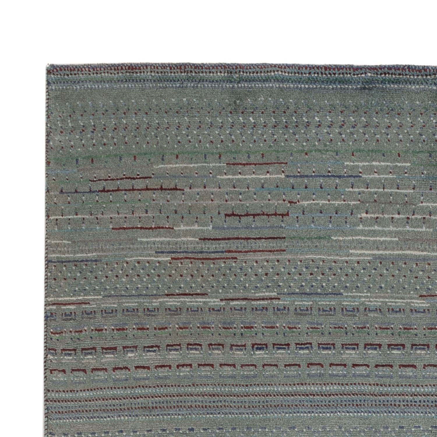 Gabbeh Teppich - Perser - 208 x 136 cm - dunkelgrün
