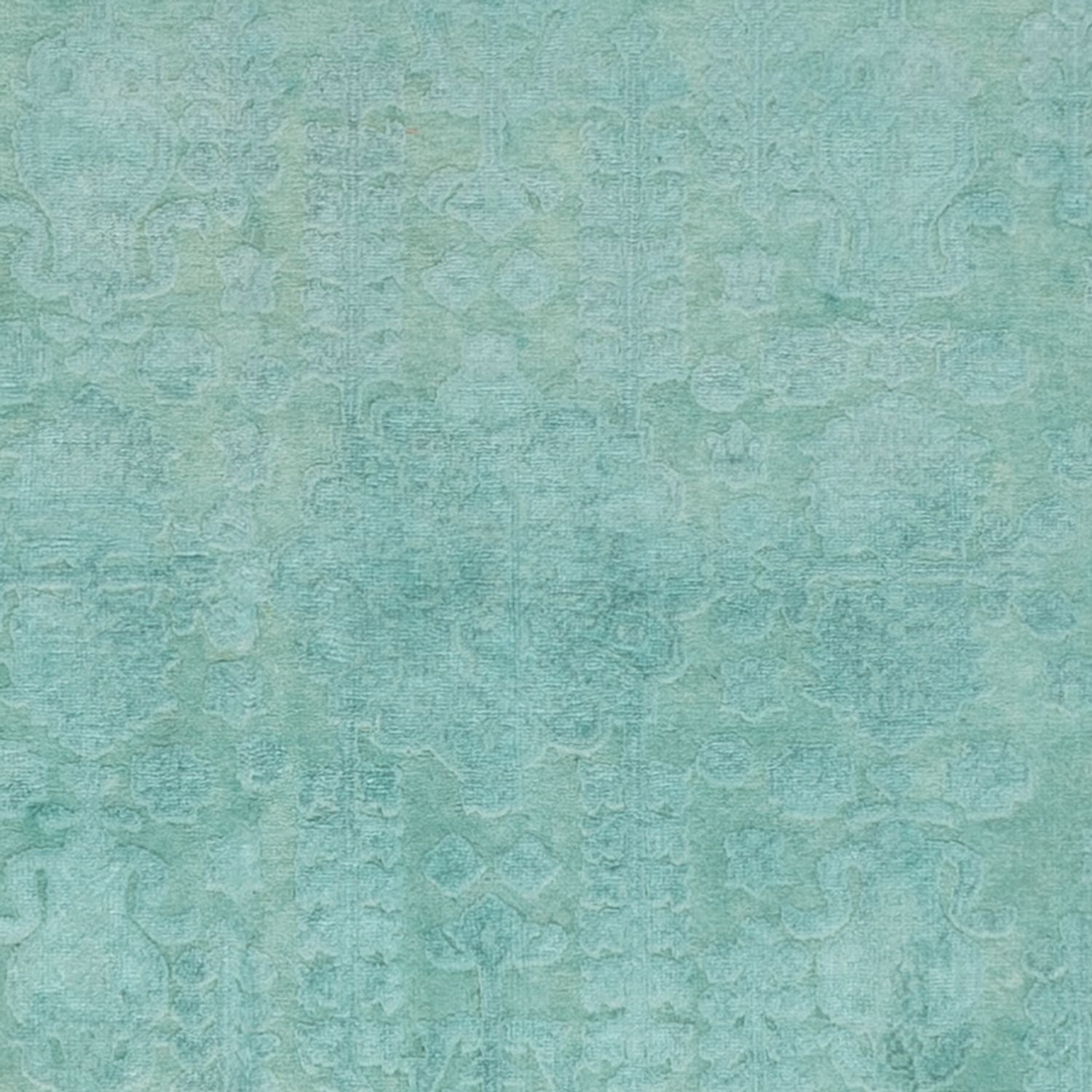 Designer Teppich - 196 x 156 cm - türkis