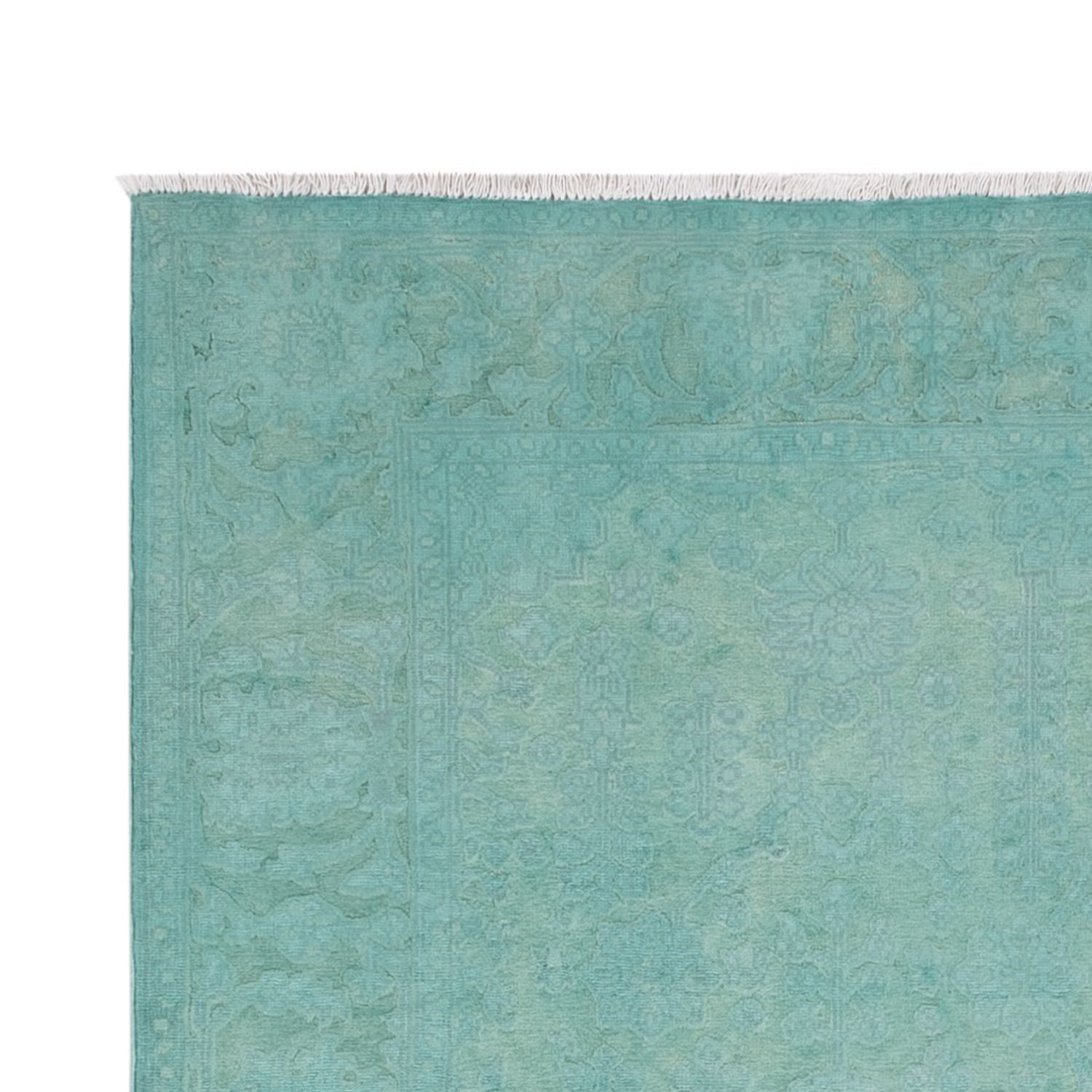 Designer Teppich - 196 x 156 cm - türkis