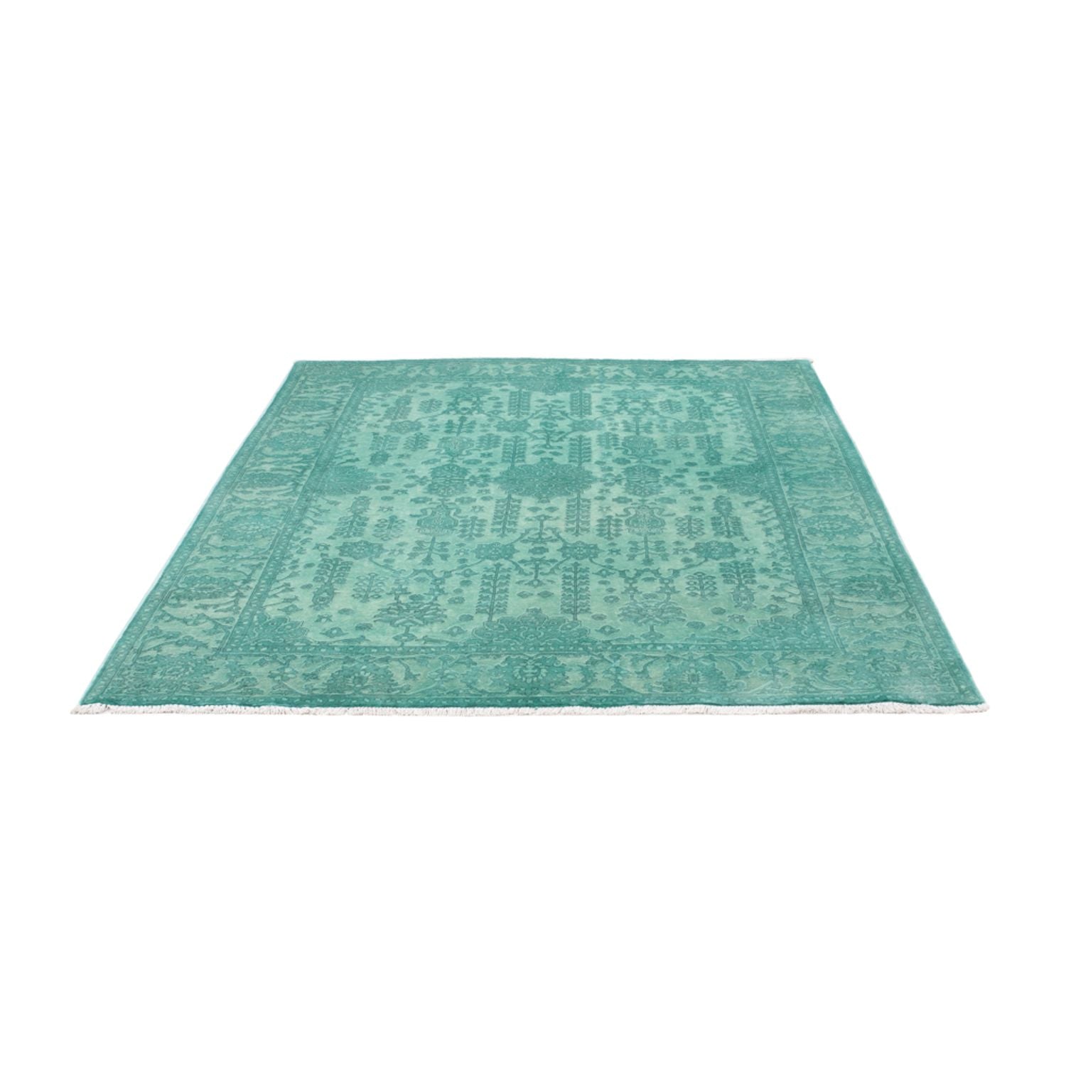 Designer Teppich - 196 x 156 cm - türkis