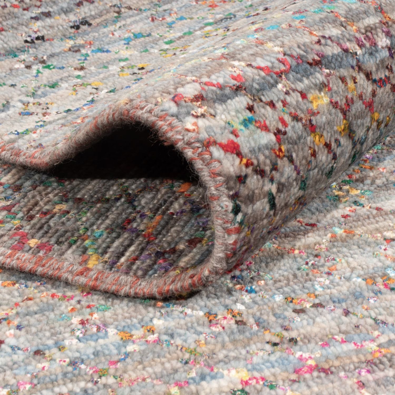 Designer Teppich - 195 x 152 cm - mehrfarbig