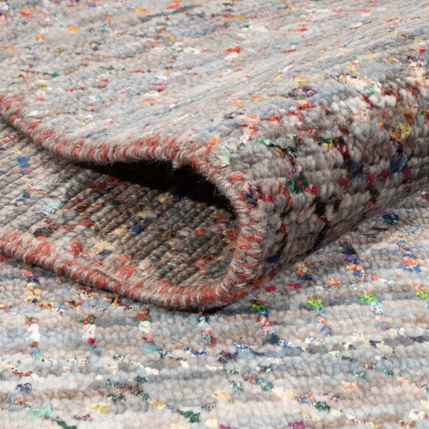 Designer Teppich - 203 x 154 cm - mehrfarbig