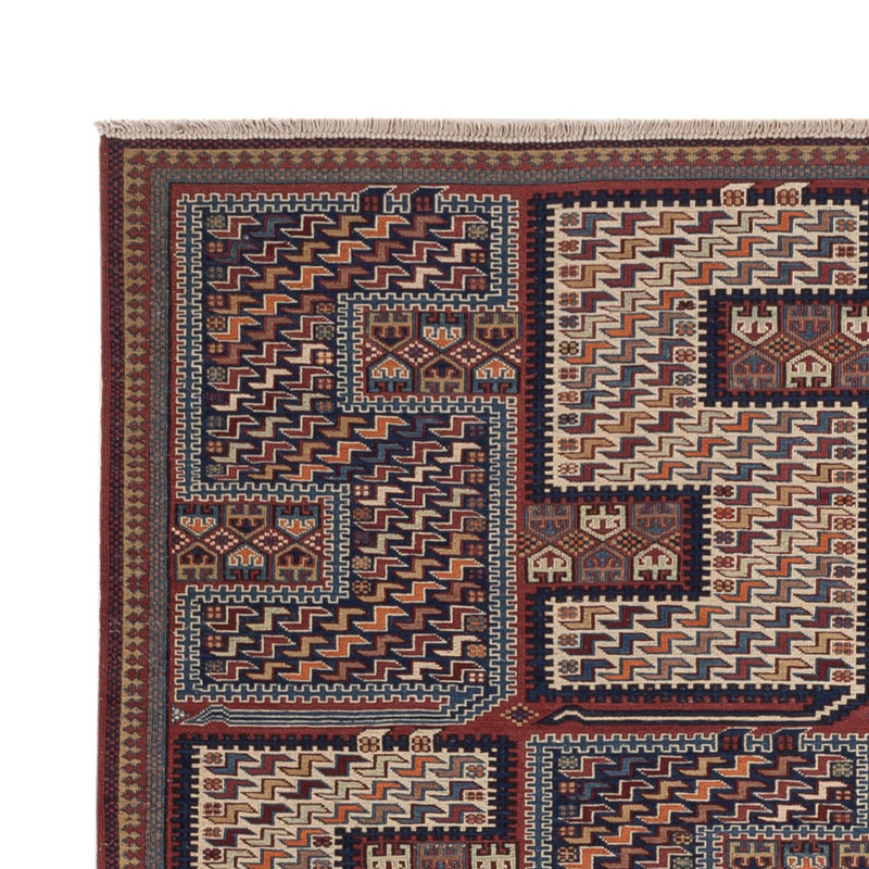 Kelim Teppich - Oriental - Soumak - 215 x 159 cm - dunkelbeige
