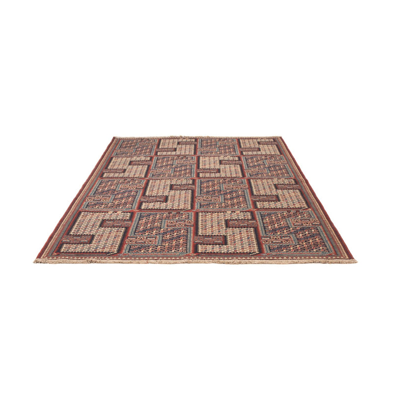 Kelim Teppich - Oriental - Soumak - 223 x 156 cm - dunkelbeige