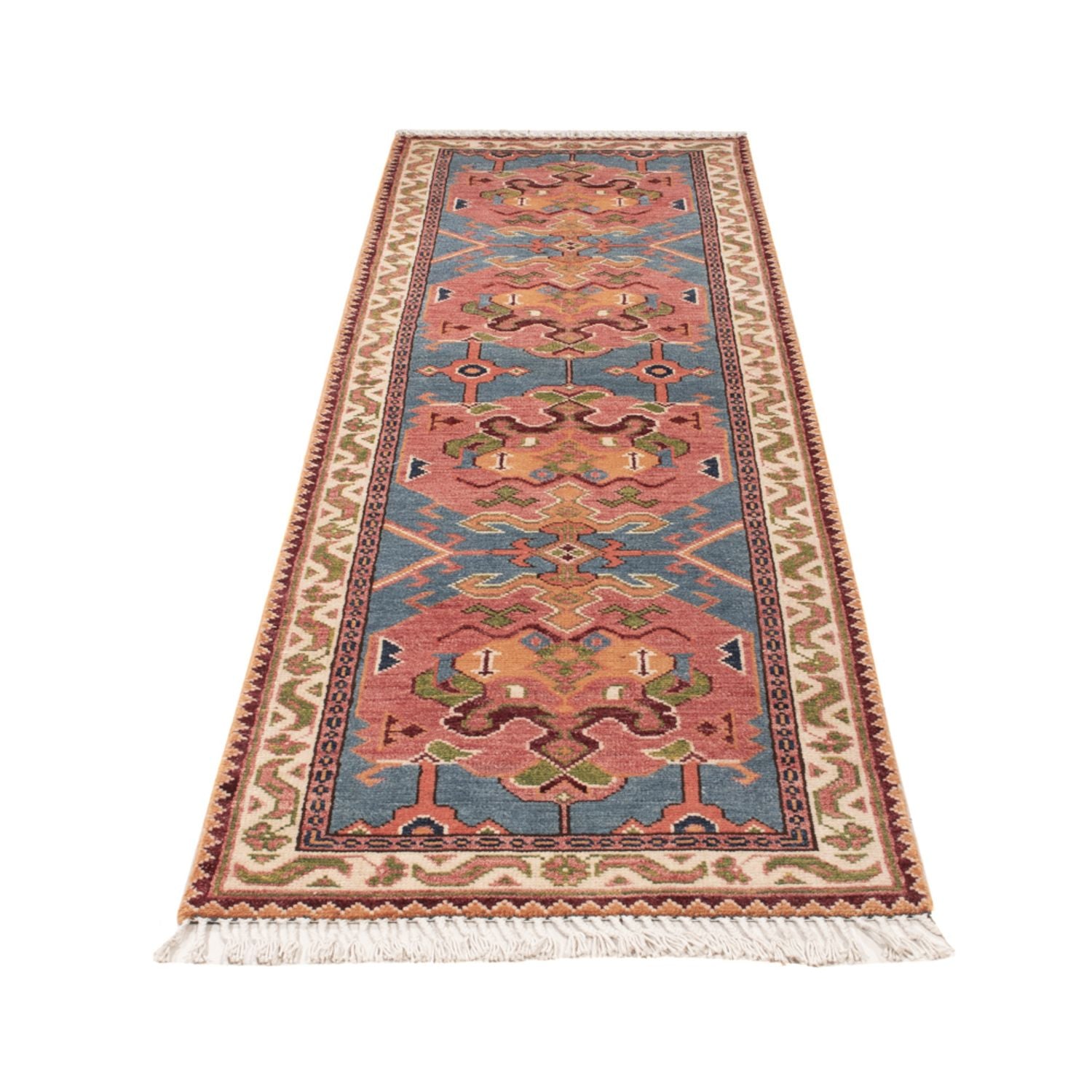 Läufer Ziegler - Kazak - 297 x 76 cm - blau