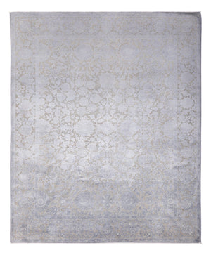Designer Teppich - 295 x 246 cm - silber