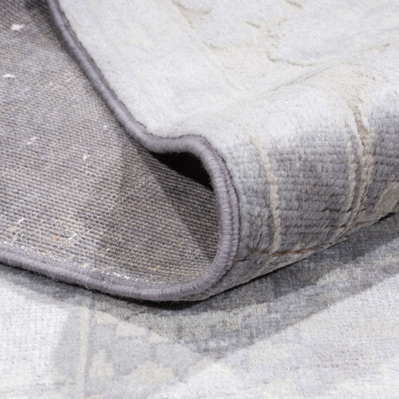 Designer Teppich - 295 x 246 cm - silber