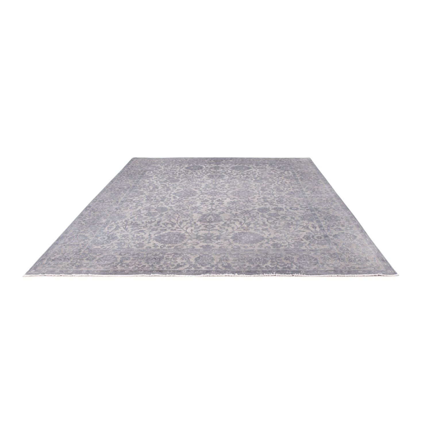 Designer Teppich - 295 x 246 cm - silber