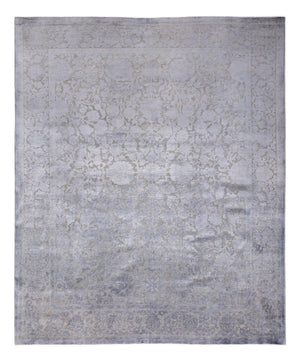Designer Teppich - 294 x 246 cm - silber