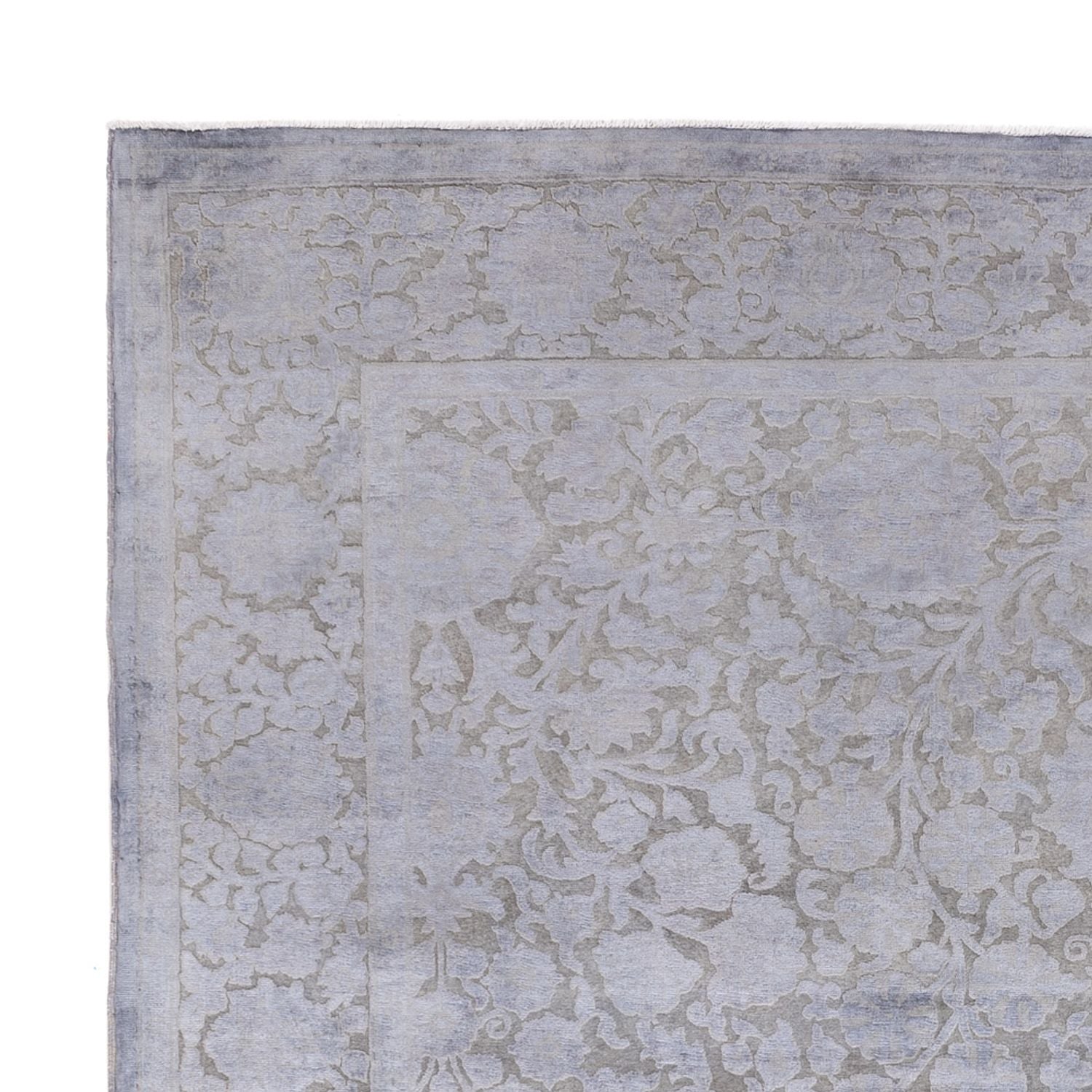 Designer Teppich - 294 x 246 cm - silber