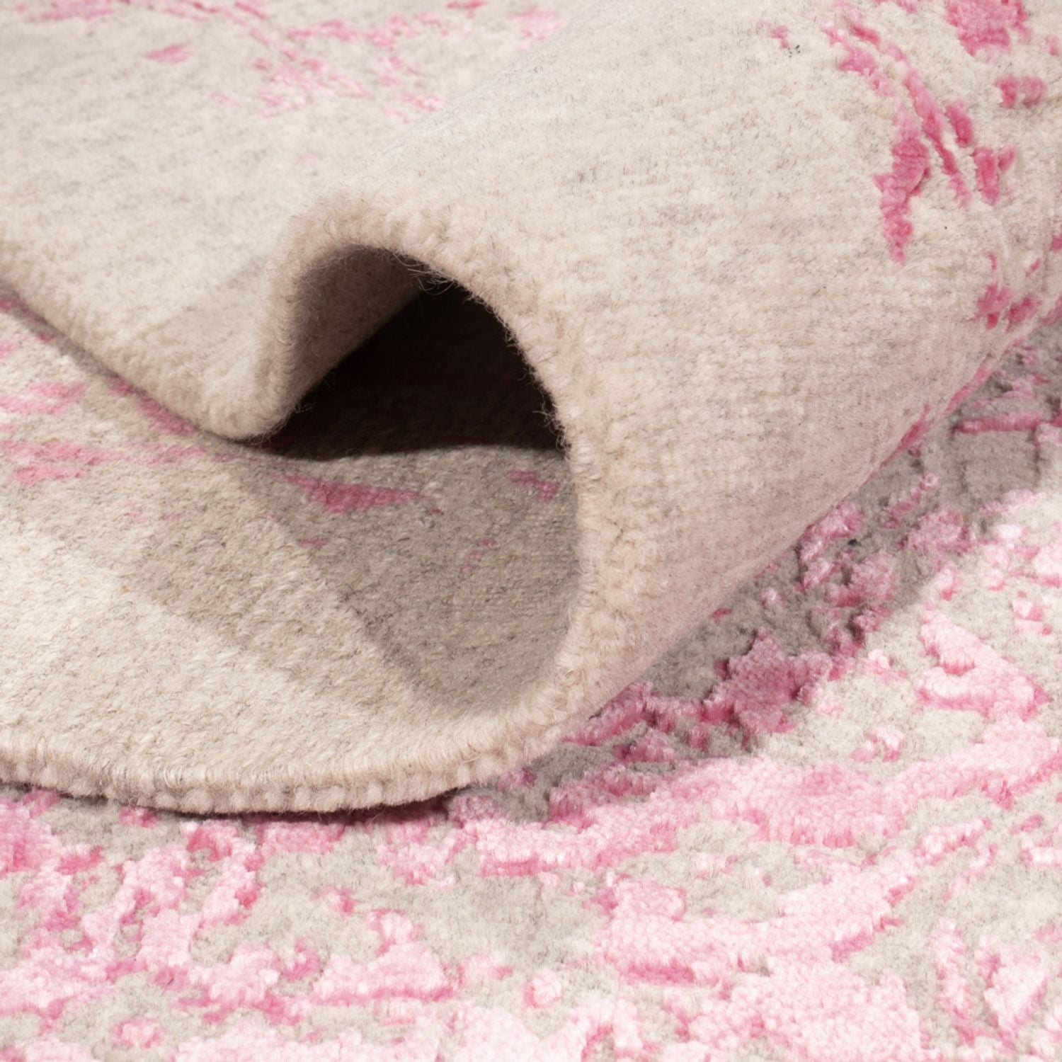 Designer Teppich - 293 x 256 cm - pink
