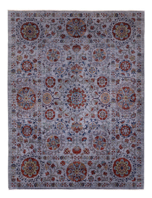 Ziegler Teppich - 274 x 213 cm - dunkelblau