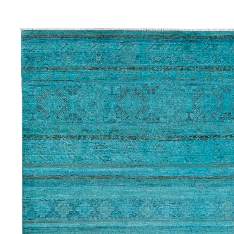 Designer Teppich - 294 x 248 cm - türkis