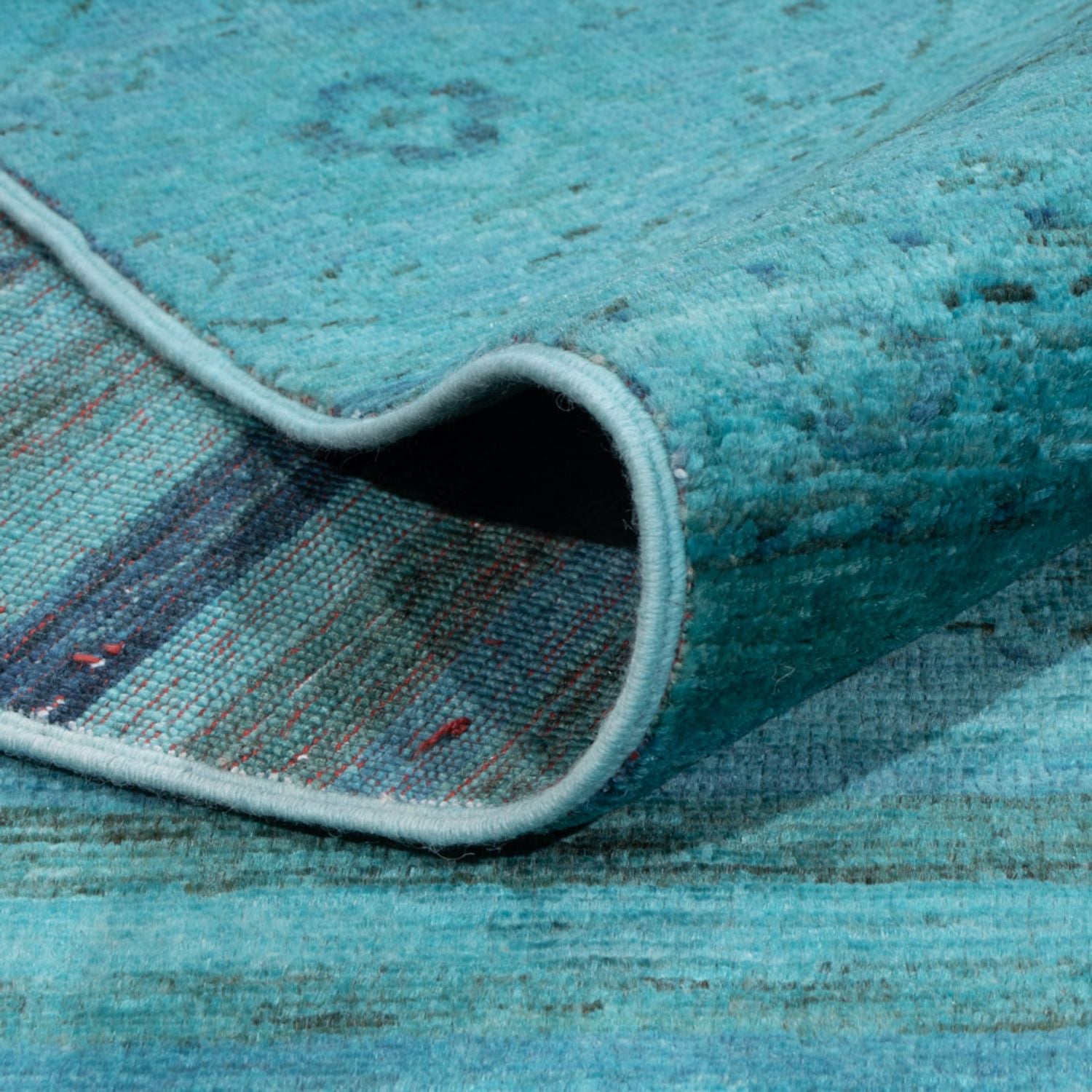 Designer Teppich - 288 x 240 cm - türkis