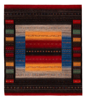 Gabbeh Teppich - Loribaft Indus - 304 x 257 cm - mehrfarbig