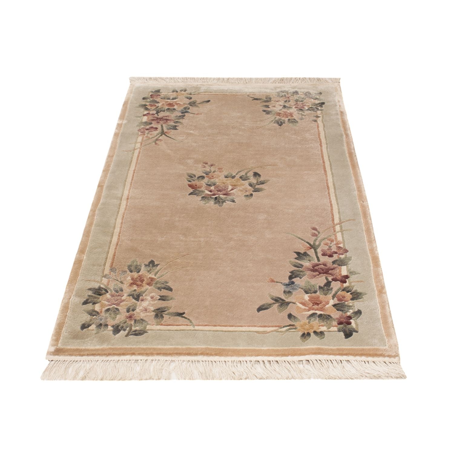 Seidenteppich - China Seide - 135 x 70 cm - beige