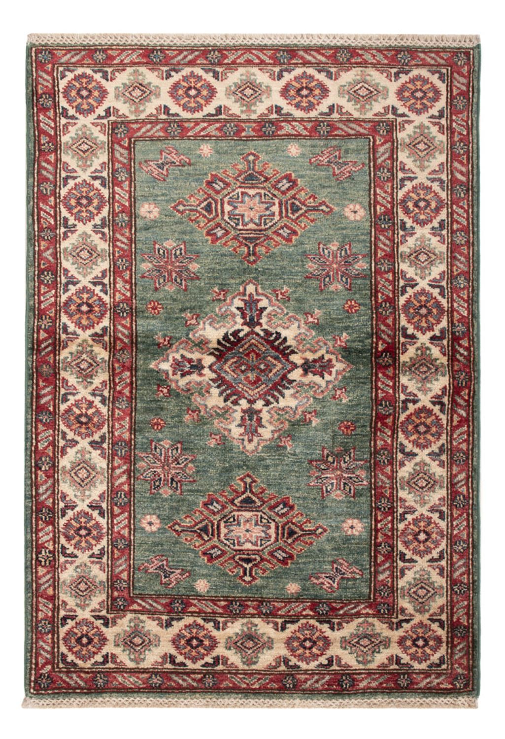 Ziegler Teppich - Kazak - 117 x 85 cm - grün