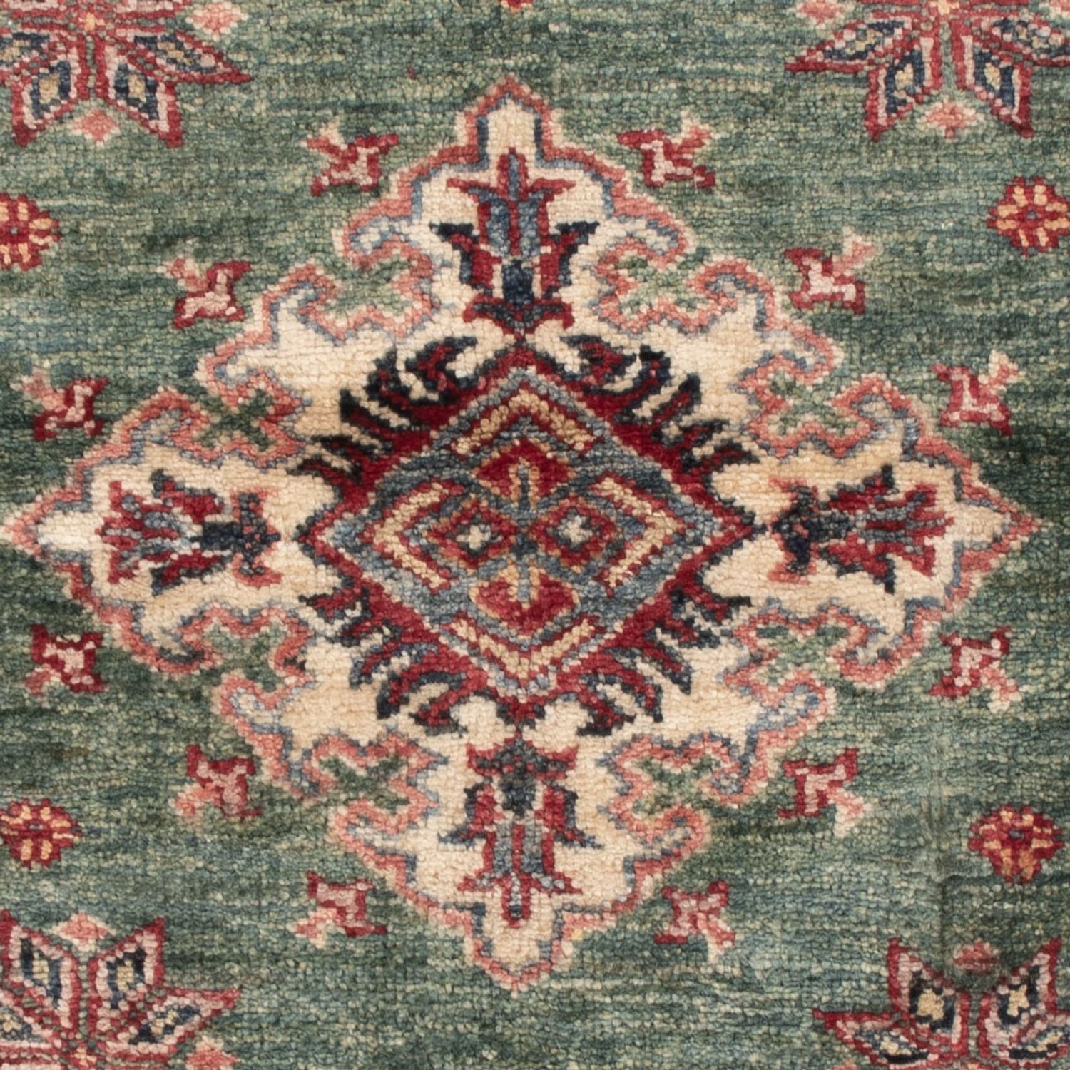 Ziegler Teppich - Kazak - 117 x 85 cm - grün