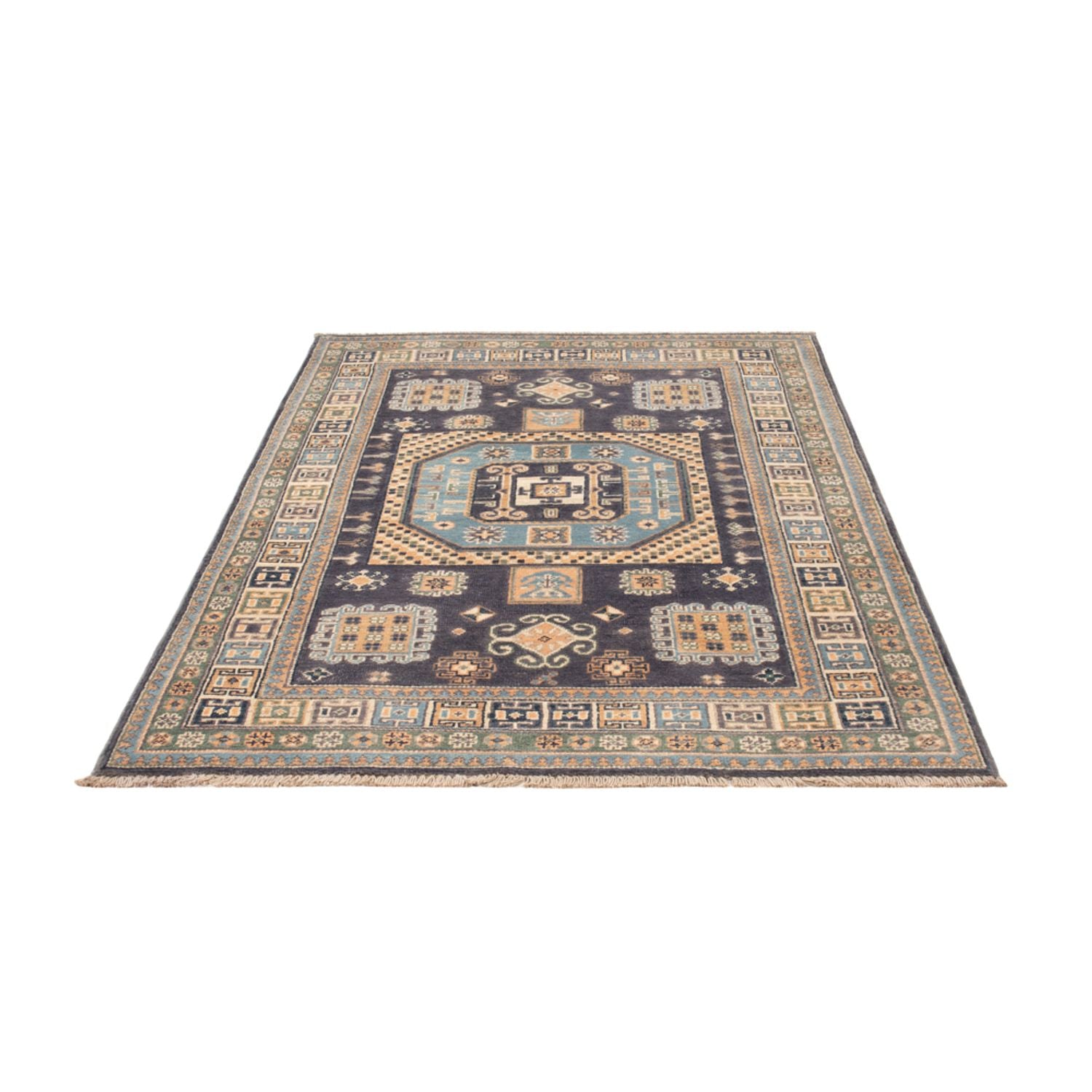 Ziegler Teppich - Kazak - 180 x 117 cm - dunkelblau