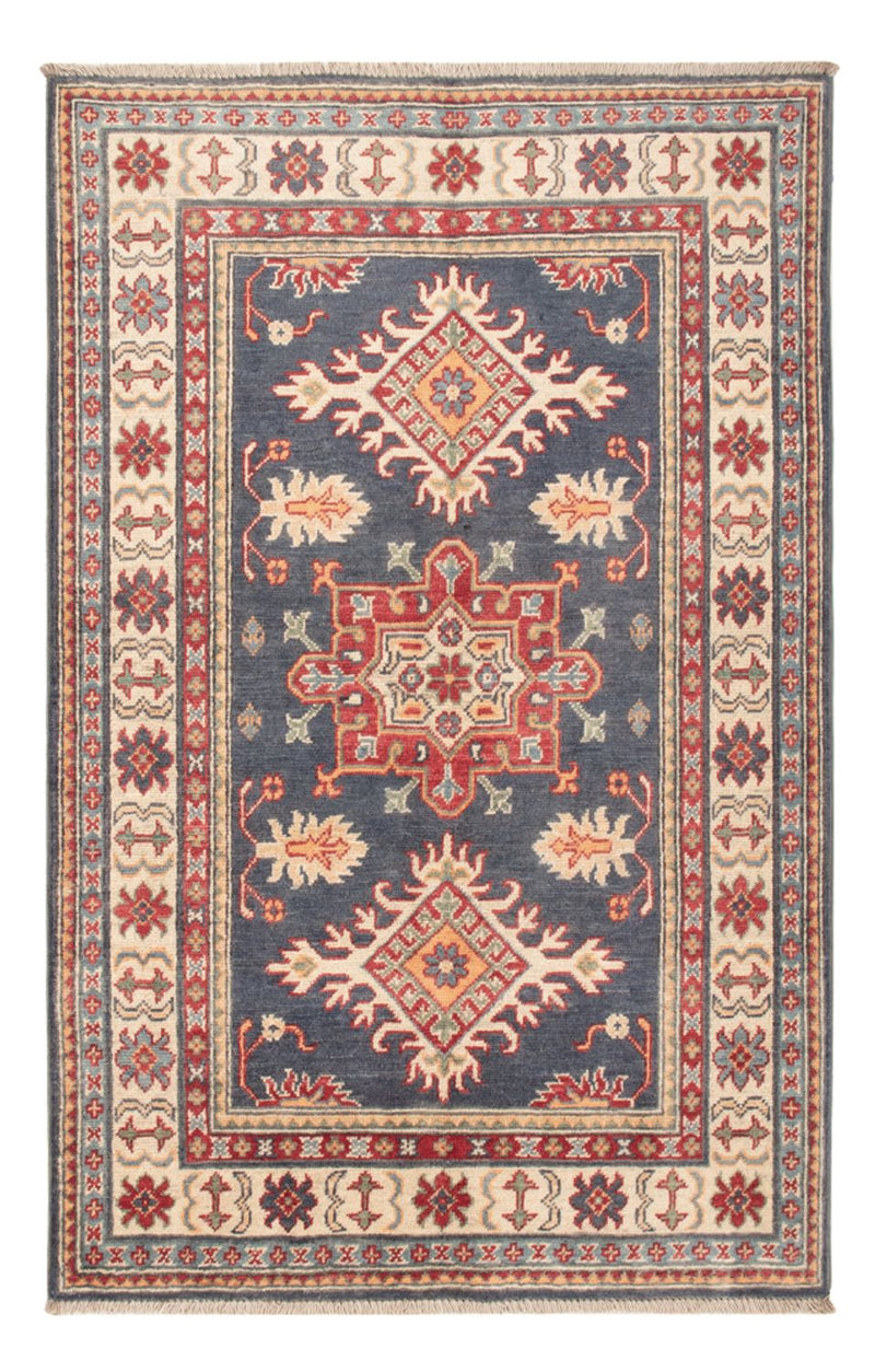 Ziegler Teppich - Kazak - 148 x 97 cm - dunkelblau