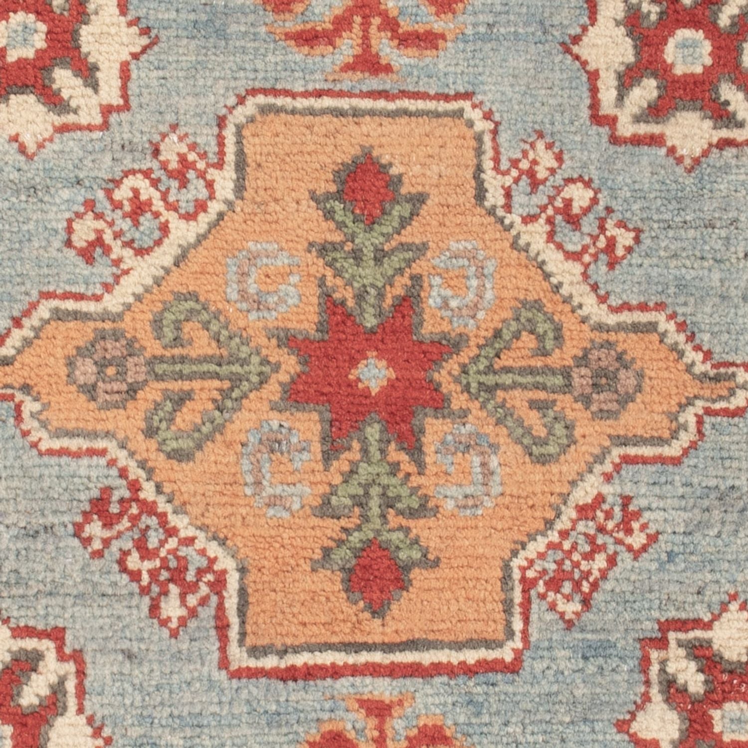 Ziegler Teppich - Kazak - 86 x 62 cm - hellblau