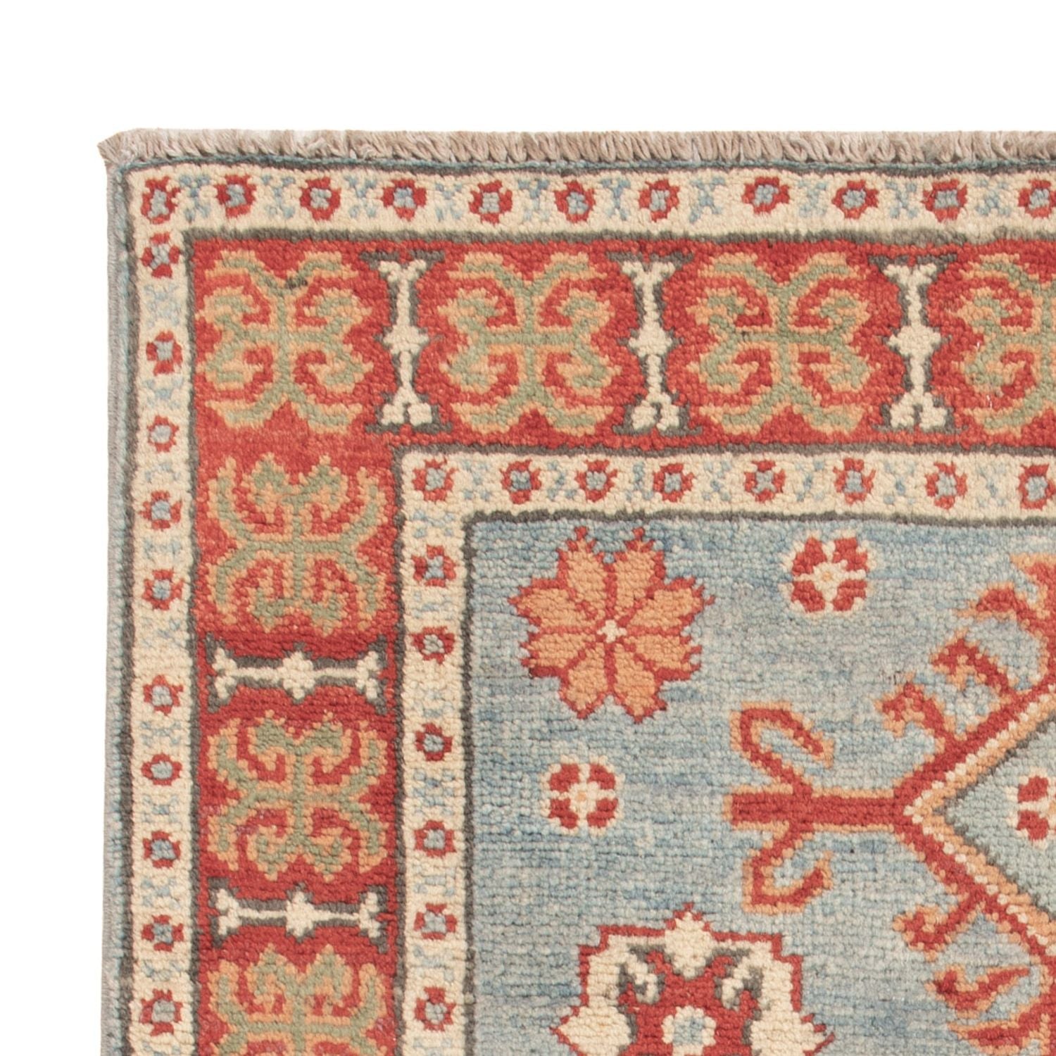 Ziegler Teppich - Kazak - 86 x 62 cm - hellblau
