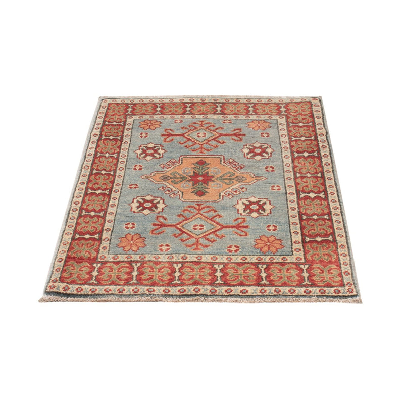 Ziegler Teppich - Kazak - 86 x 62 cm - hellblau